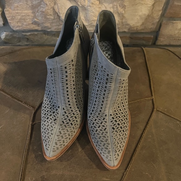 Vince Camuto Suede Ankle Boot with Kitten heal - Picture 3 of 3